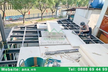 Làm mái và sàn tiền chế bằng tấm Epanel bê tông nhẹ tại Quận Tân Bình