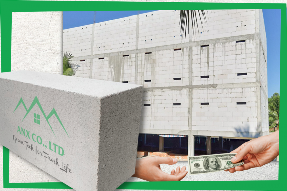 Giá tiền khi xây nhà bằng gạch bê tông khí chưng áp