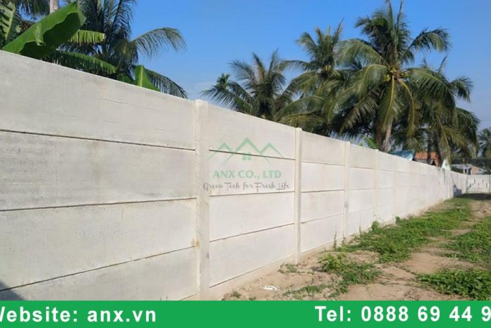 Hàng rào tấm bê tông lắp ghép: cấu tạo, các loại tấm và cách chọn