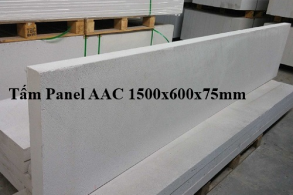 Panel AAC size 1500x600 thickness 75mm
