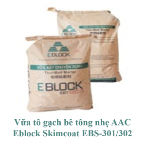 Vữa tô gạch bê tông nhẹ AAC Eblock Skimcoat EBS-302