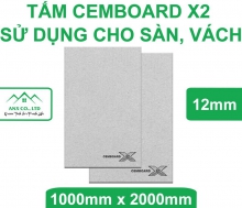 Tấm Xi Măng Cemboard X2 Sử Dụng Cho Sàn, Vách dày 12mm