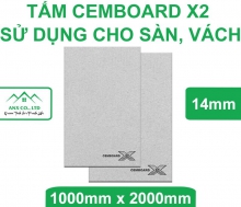Tấm Xi Măng Cemboard X2 Sử Dụng Cho Sàn, Vách dày 14mm