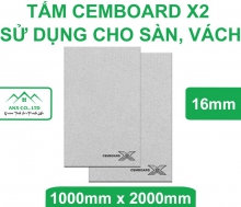 Tấm Xi Măng Cemboard X2 Sử Dụng Cho Sàn, Vách dày 16mm