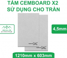 Tấm Xi Măng Cemboard X2 Sử Dụng Cho Trần Dày 4,5mm