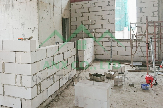 AAC Block size 600x200, thickness 200mm